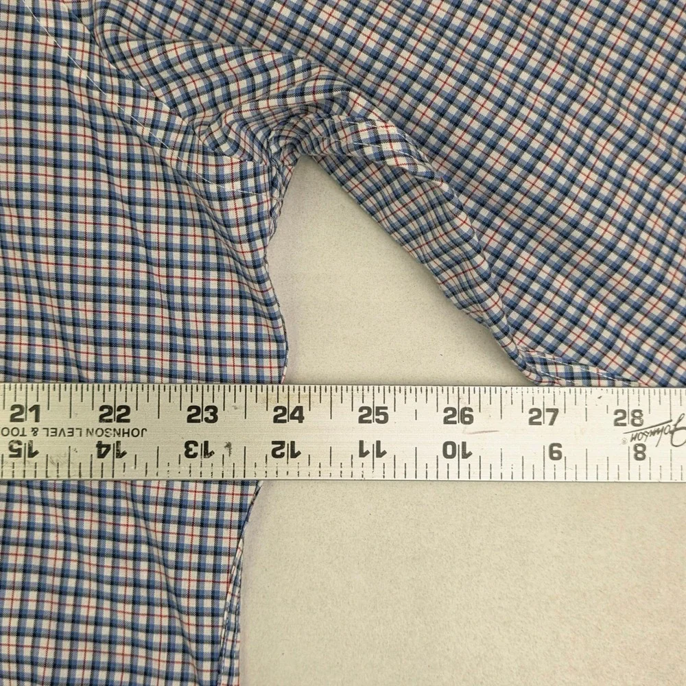 Lauren Ralph Lauren Mens Plaid Checkered Button‎ Down Shirt 16 1/2 32/33